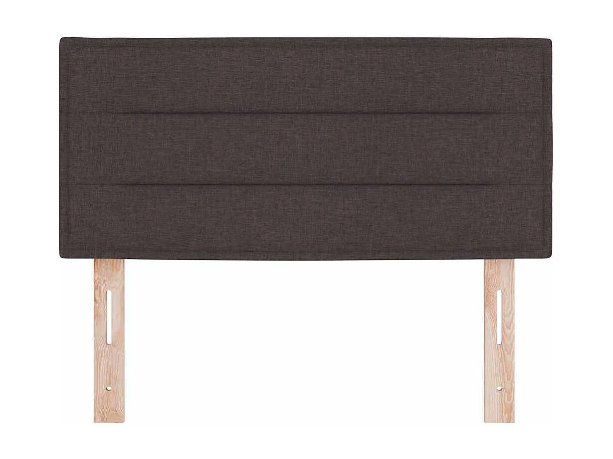 Tête de Lit | Panneau de tête pour lit Moderne Hauteur réglable Manuel Marron foncé 90 cm tissu