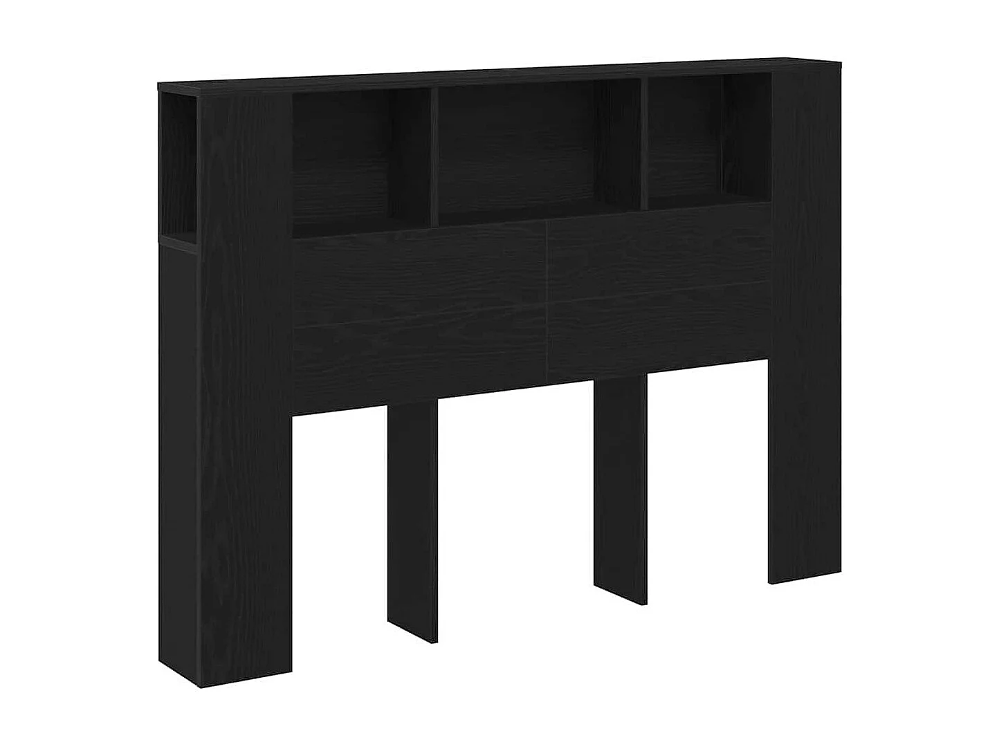 Mueble cabecero | Cabezal de cama | Cabecero de armario Roble negro 140 x 19 x 104.5 cm