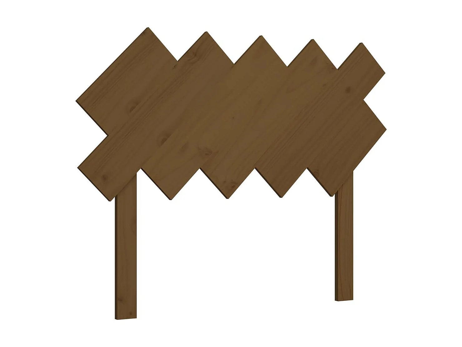 Tête de Lit | Panneau de tête pour lit Moderne Marron miel 104x3x80,5 cm Bois massif de pin