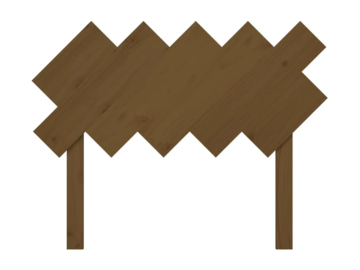 Tête de Lit | Panneau de tête pour lit Moderne Marron miel 104x3x80,5 cm Bois massif de pin