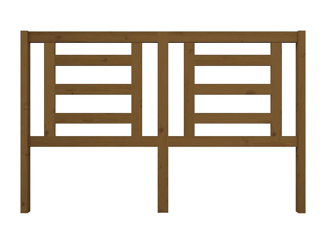Tête de Lit | Panneau de tête pour lit Moderne Marron miel 156x4x100 cm Bois de pin massif