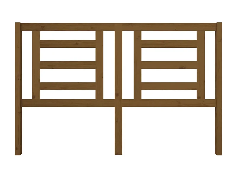 Tête de Lit | Panneau de tête pour lit Moderne Marron miel 156x4x100 cm Bois de pin massif