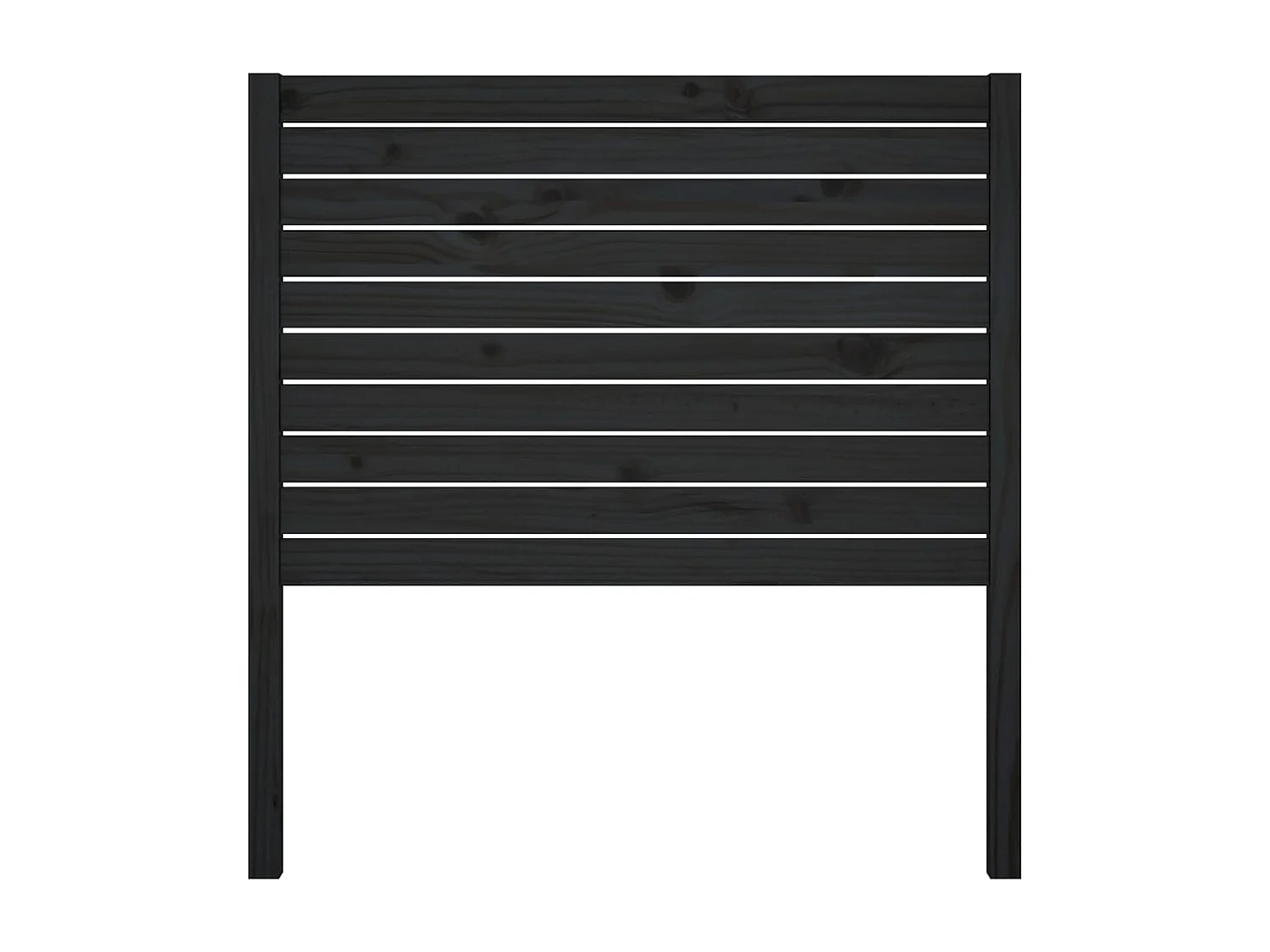 Hoofdbord | Hoofdeinde 96x4x100 cm massief grenenhout zwart