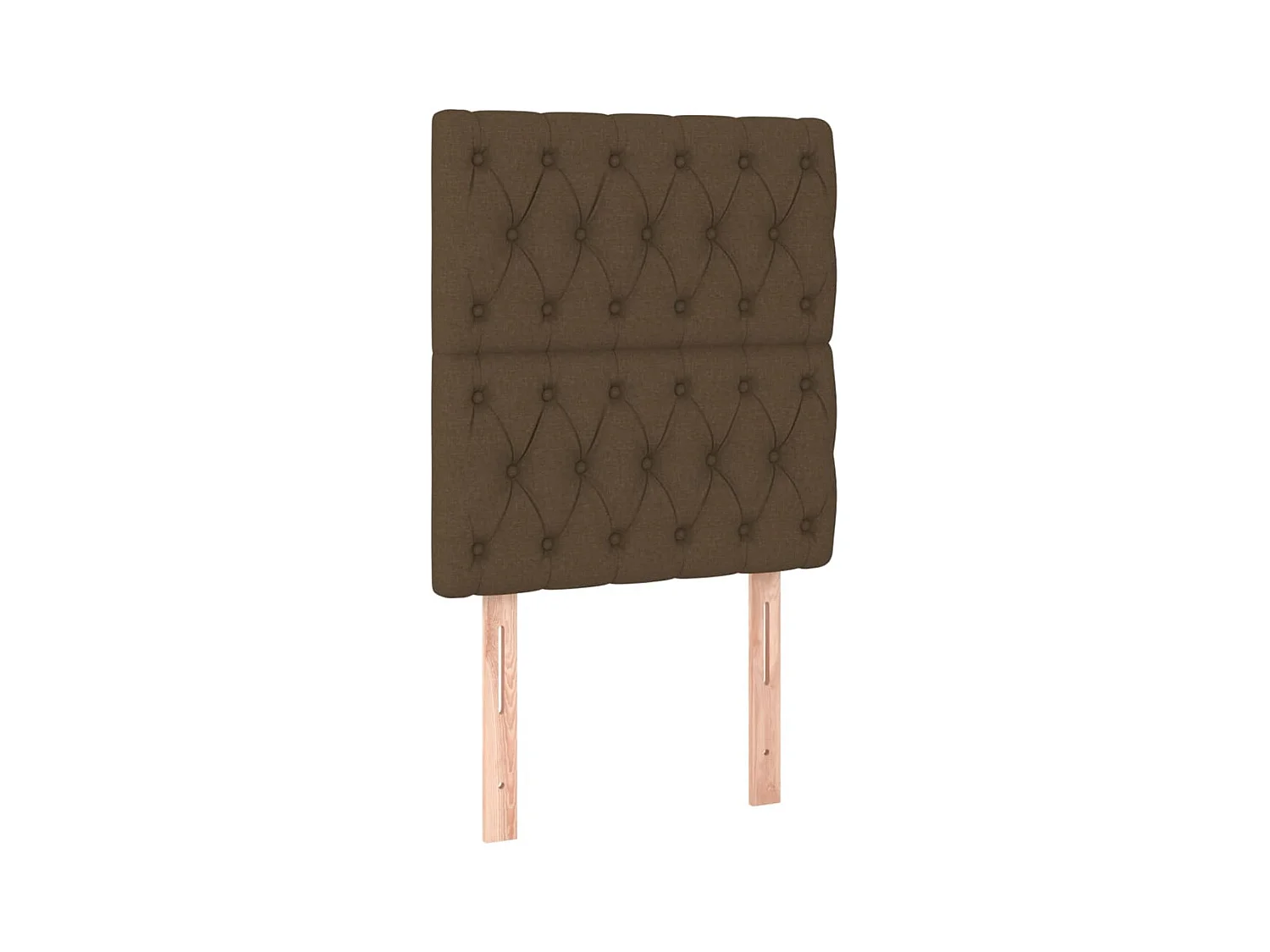 Tête de Lit | Panneau de tête pour lit Moderne à LED Marron foncé 80x7x118/128 cm Tissu