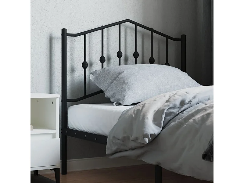 Mueble cabecero | Cabezal de cama | Cabecero de metal negro 90 cm