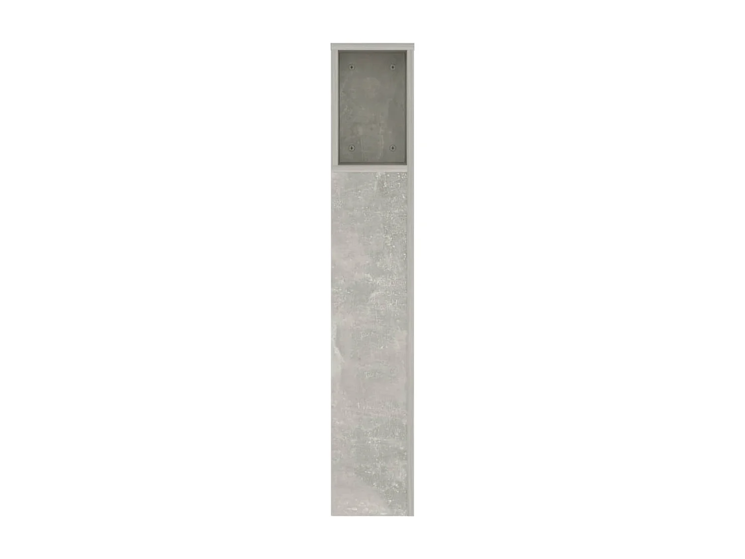 Tête de Lit avec rangement | Armoire de tête de lit Gris béton 140x18,5x104,5 cm