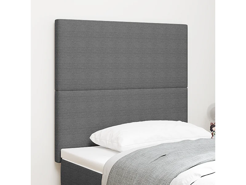 Tête de Lit | Panneau de tête pour lit Moderne avec Tête de Lit | Panneau de tête pour lit Moderne Gris clair 100 cm Tissu côtelé