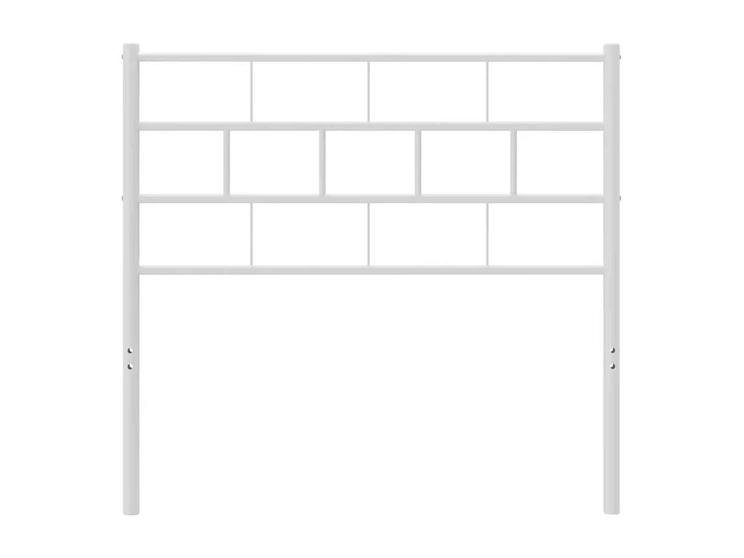 Tête de Lit | Panneau de tête pour lit Moderne métal blanc 80 cm