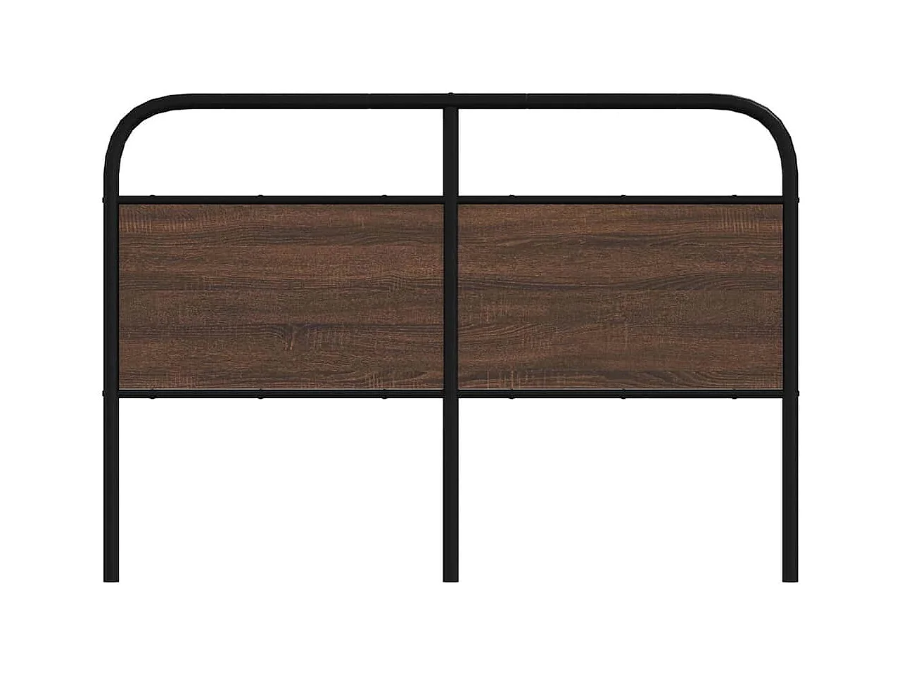 Tête de Lit | Panneau de tête pour lit Moderne chêne marron 140 cm acier et bois d'ingénierie