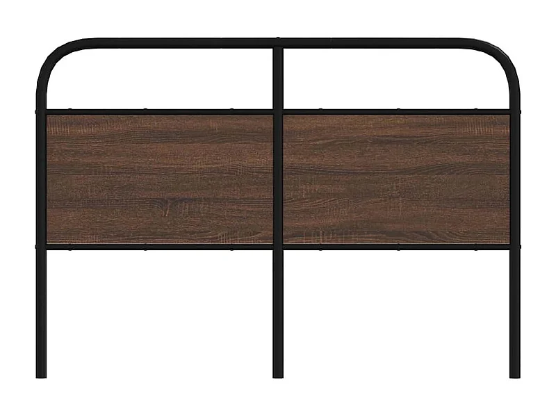 Tête de Lit | Panneau de tête pour lit Moderne chêne marron 140 cm acier et bois d'ingénierie
