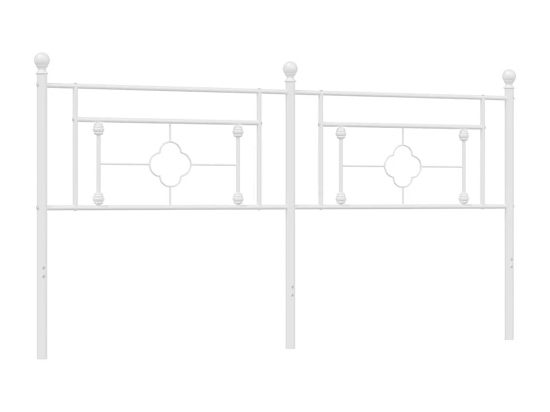 Mueble cabecero | Cabezal de cama | Cabecero de metal blanco 180 cm