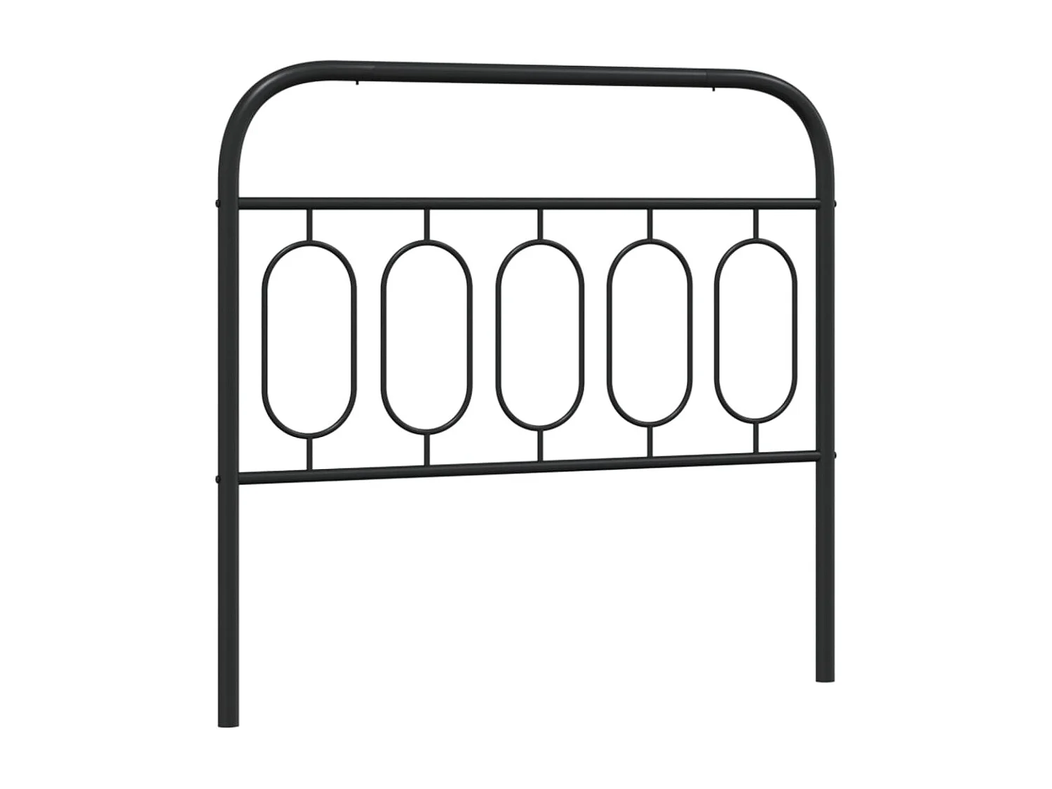 Mueble cabecero | Cabezal de cama | Cabecero de metal negro 100 cm