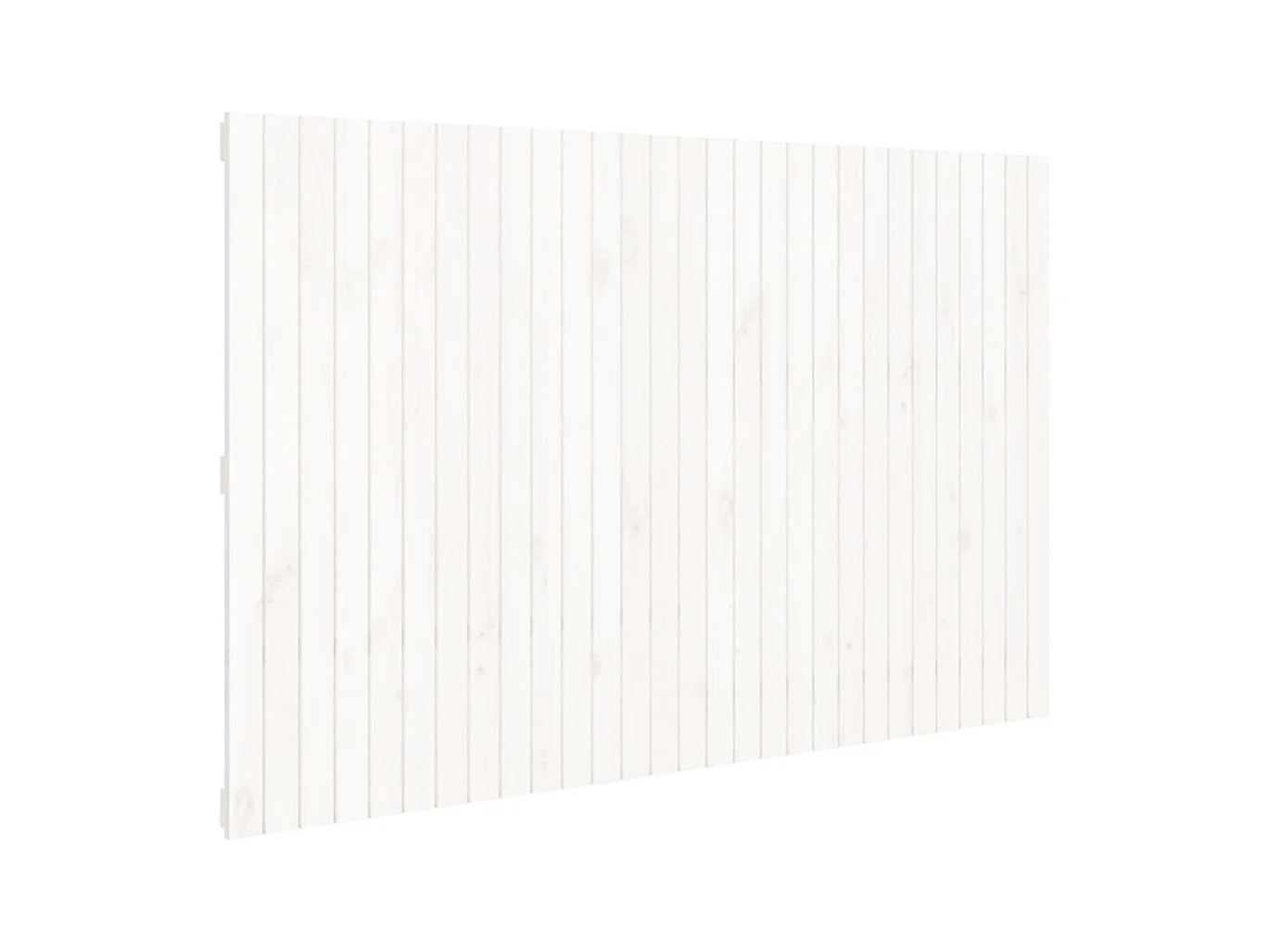 Tête de lit murale | Panneau de tête pour lit Moderne  Blanc 185x3x110 cm Bois massif de pin