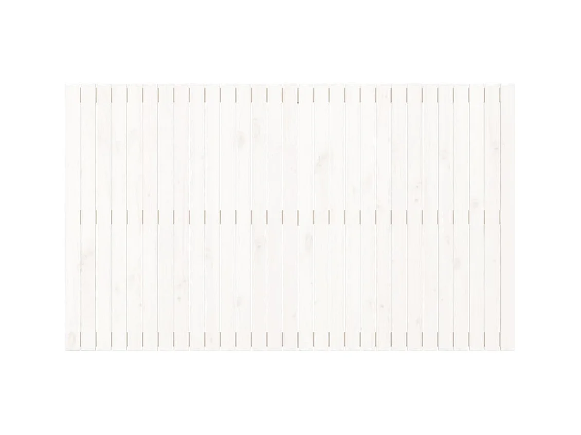 Tête de lit murale | Panneau de tête pour lit Moderne  Blanc 185x3x110 cm Bois massif de pin