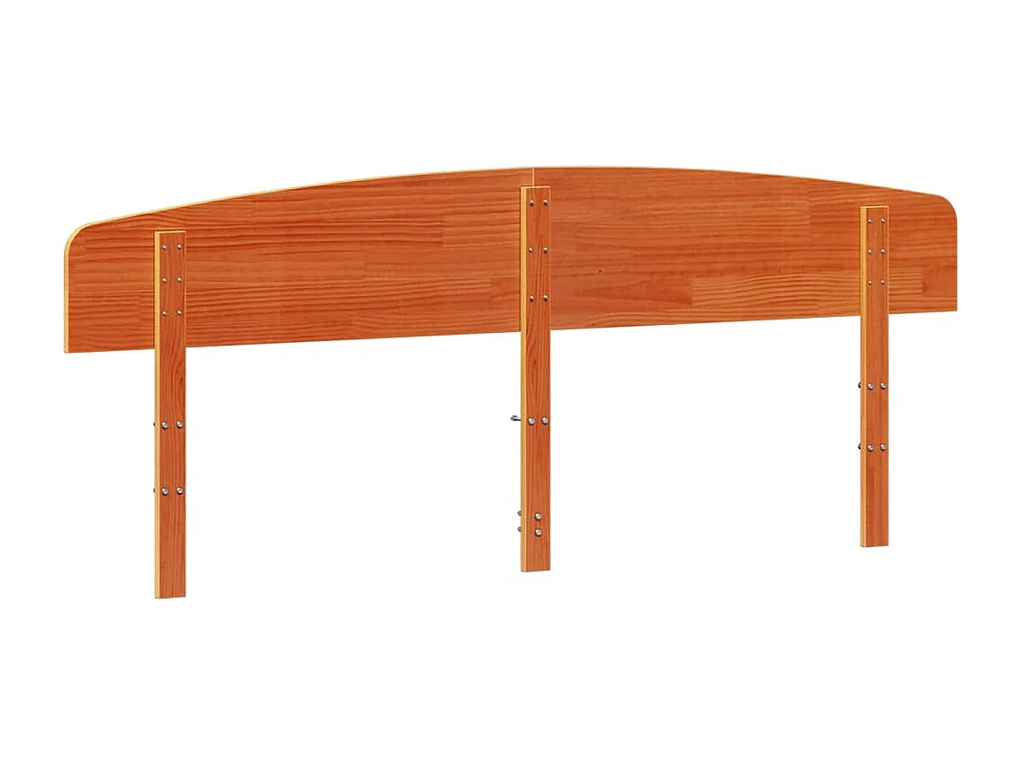 Tête de Lit | Panneau de tête pour lit Moderne cire marron 200 cm bois massif de pin