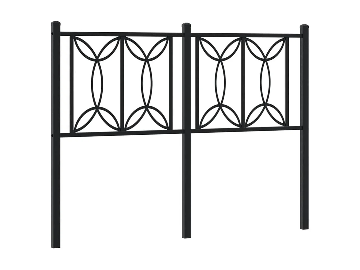 Mueble cabecero | Cabezal de cama | Cabecero de metal negro 120 cm