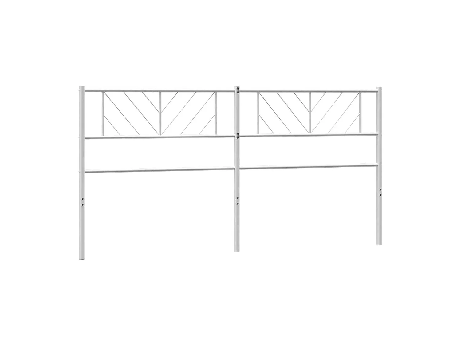 Tête de Lit | Panneau de tête pour lit Moderne métal blanc 200 cm