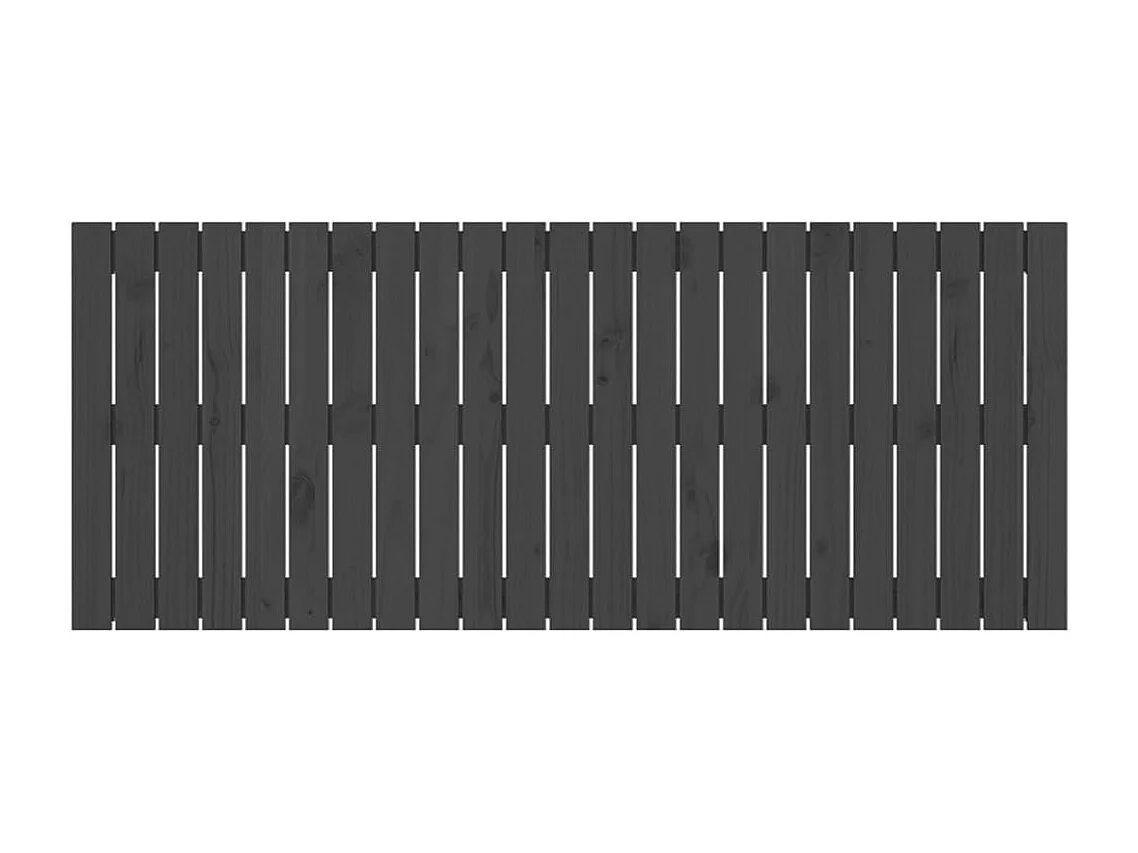 Tête de lit murale | Panneau de tête pour lit Moderne  Gris 147x3x60 cm Bois massif de pin