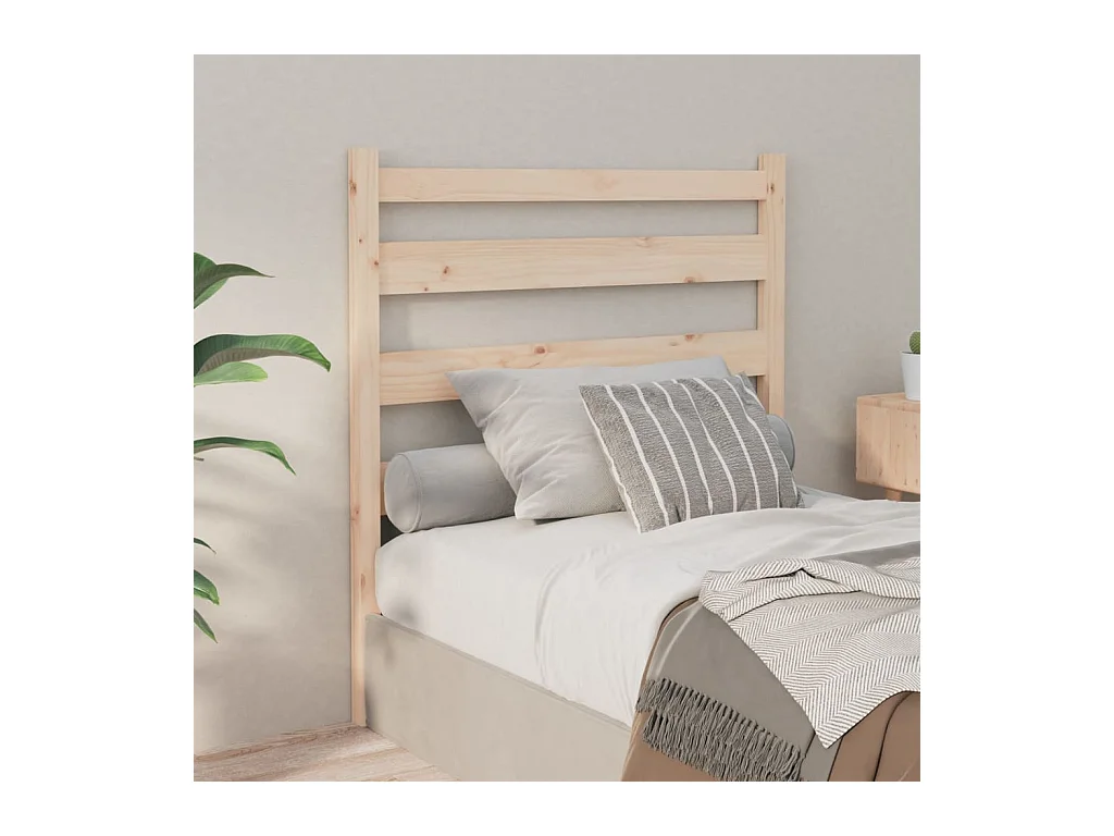 Cabecero de Cama | Cabezal de cama | Mueble de cabecero madera maciza de pino 96x4x100 cm