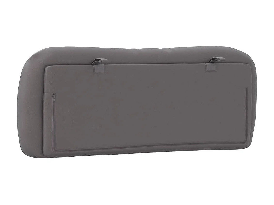 Tête de lit | Coussin de tête de lit | Tête de lit décoratif gris 100 cm similicuir