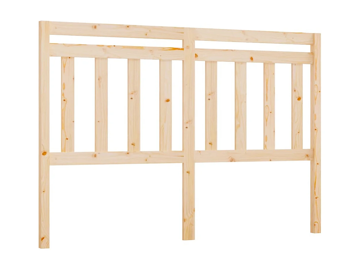 Tête de Lit | Panneau de tête pour lit Moderne 156x4x100 cm Bois massif de pin