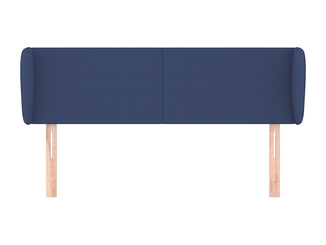 Hoofdbord | Hoofdeinde met randen 103x23x78/88 cm stof blauw