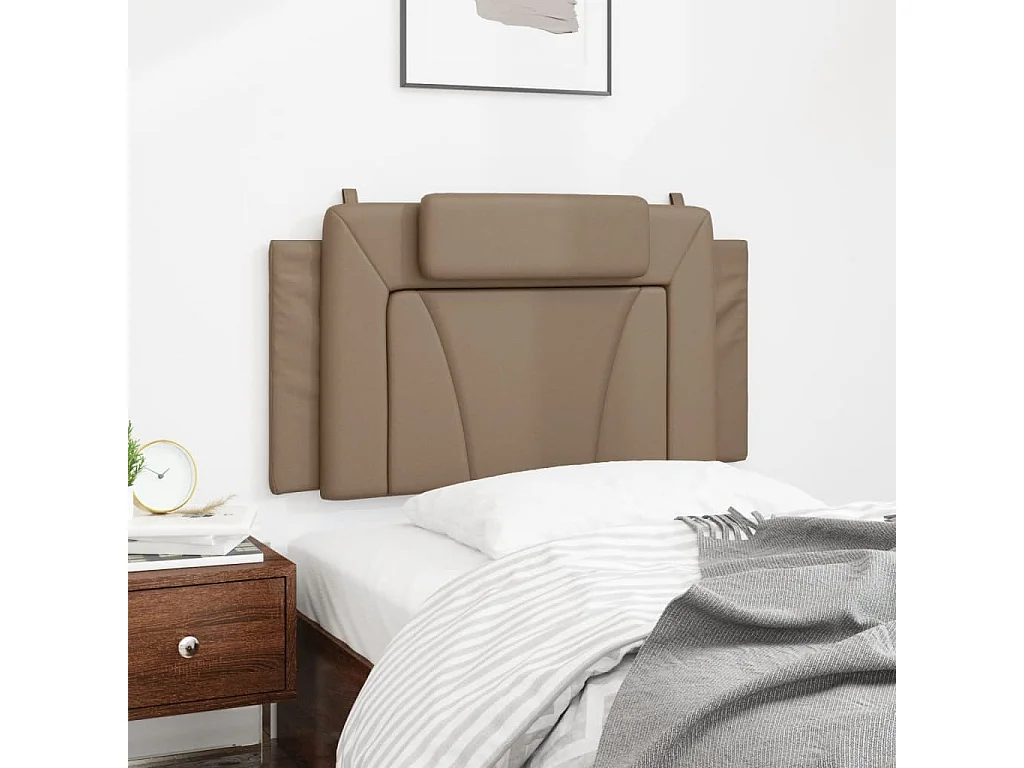 Tête de lit | Coussin de tête de lit | Tête de lit décoratif cappuccino 100 cm similicuir