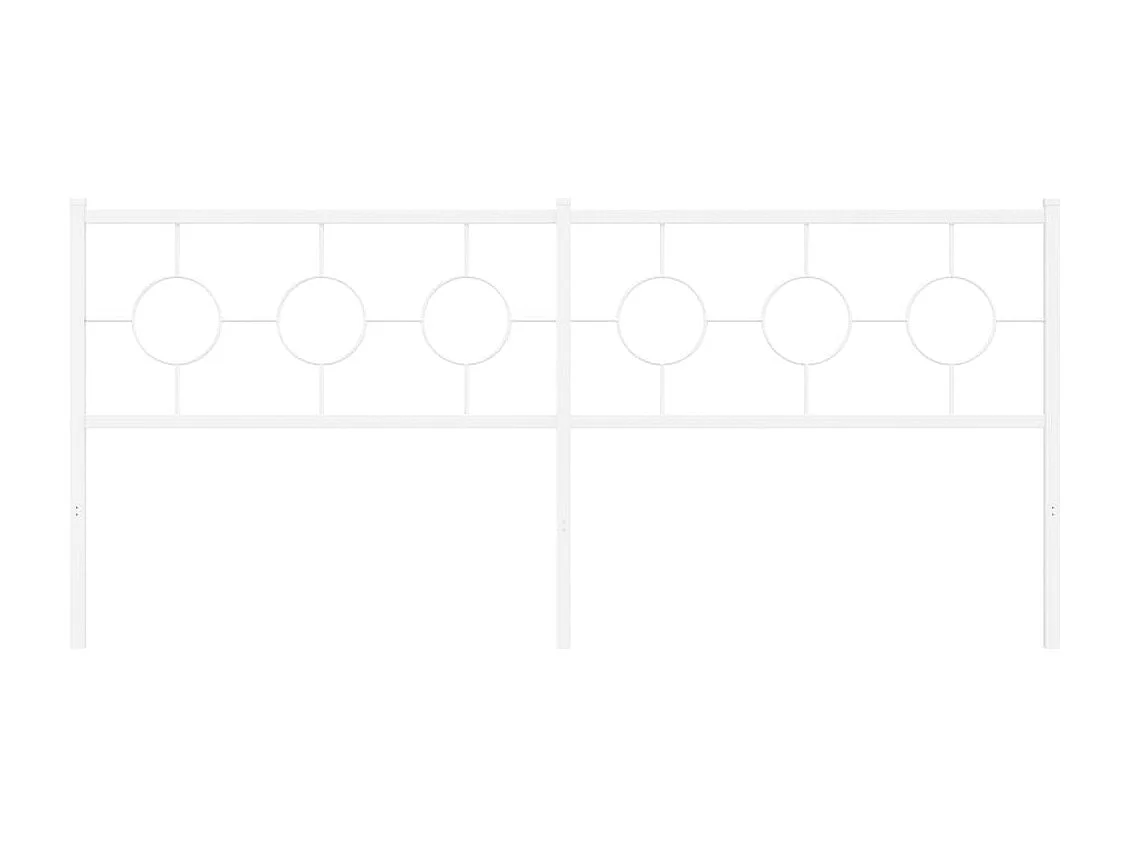 Mueble cabecero | Cabezal de cama | Cabecero de metal blanco 193 cm