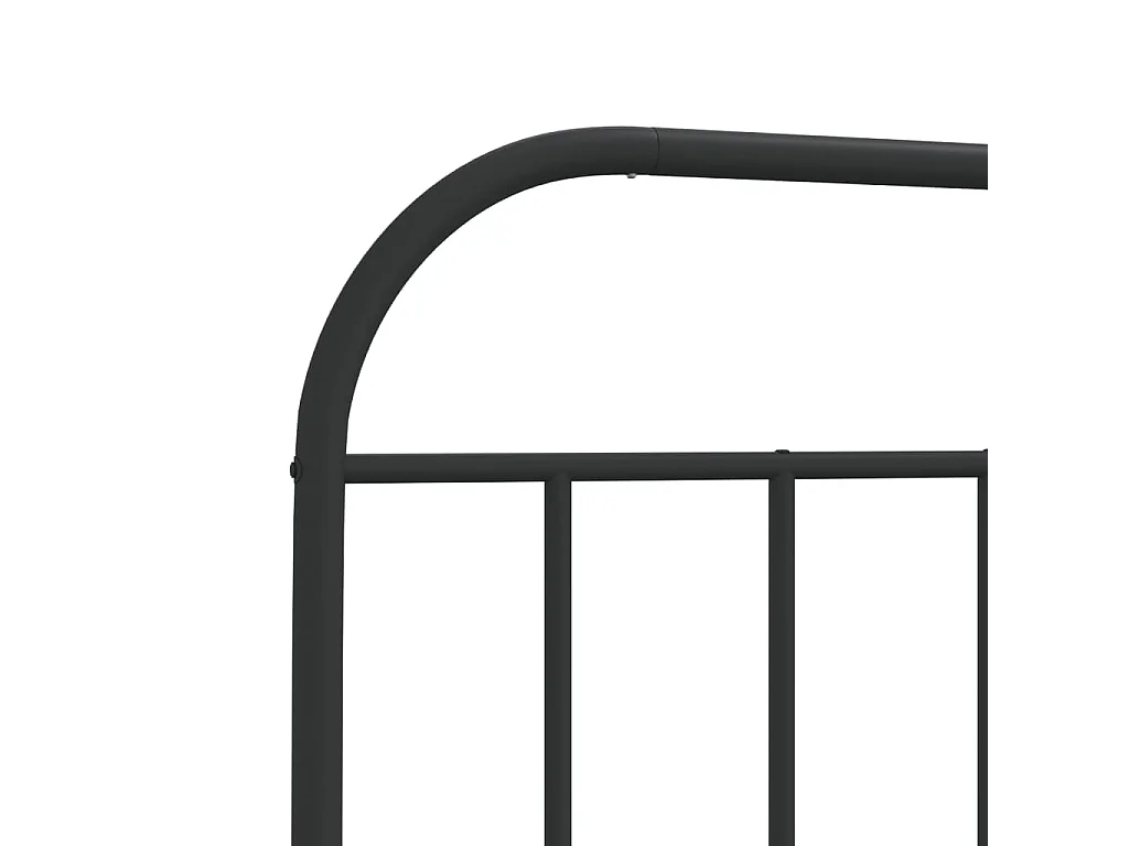 Mueble cabecero | Cabezal de cama | Cabecero de metal negro 140 cm
