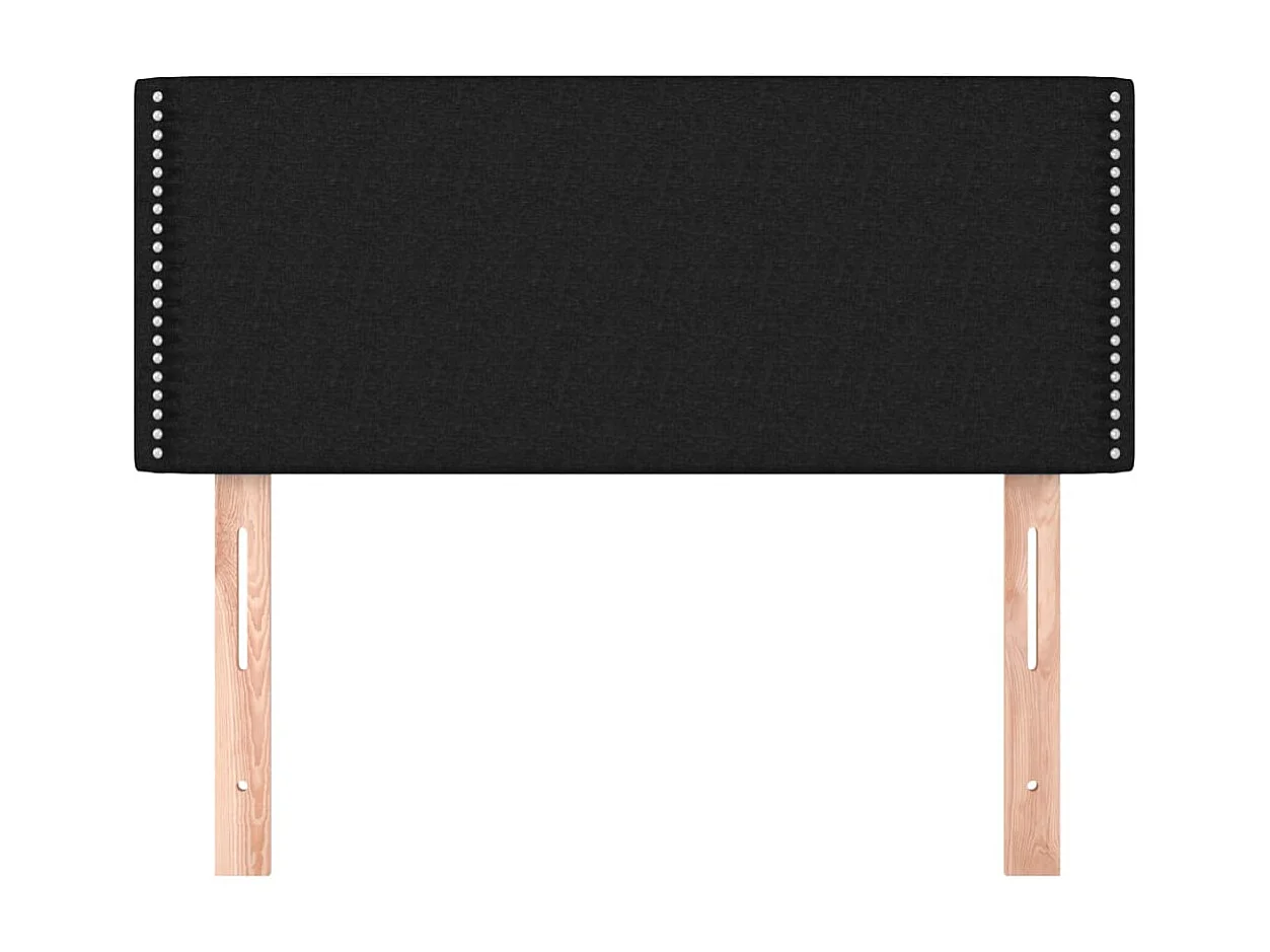 Mueble cabecero | Cabezal de cama | Cabecero de tela negro 80x5x78/88 cm