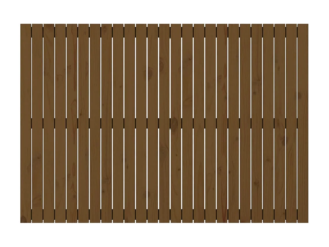 Tête de lit murale | Panneau de tête pour lit Moderne  Marron miel 159,5x3x110cm Bois massif de pin