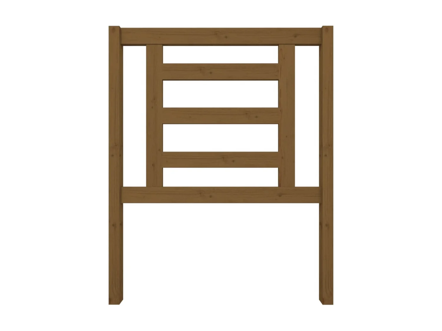 Cabecero de Cama | Cabezal de cama | Mueble de cabecero madera maciza de pino marrón miel 81x4x100 cm