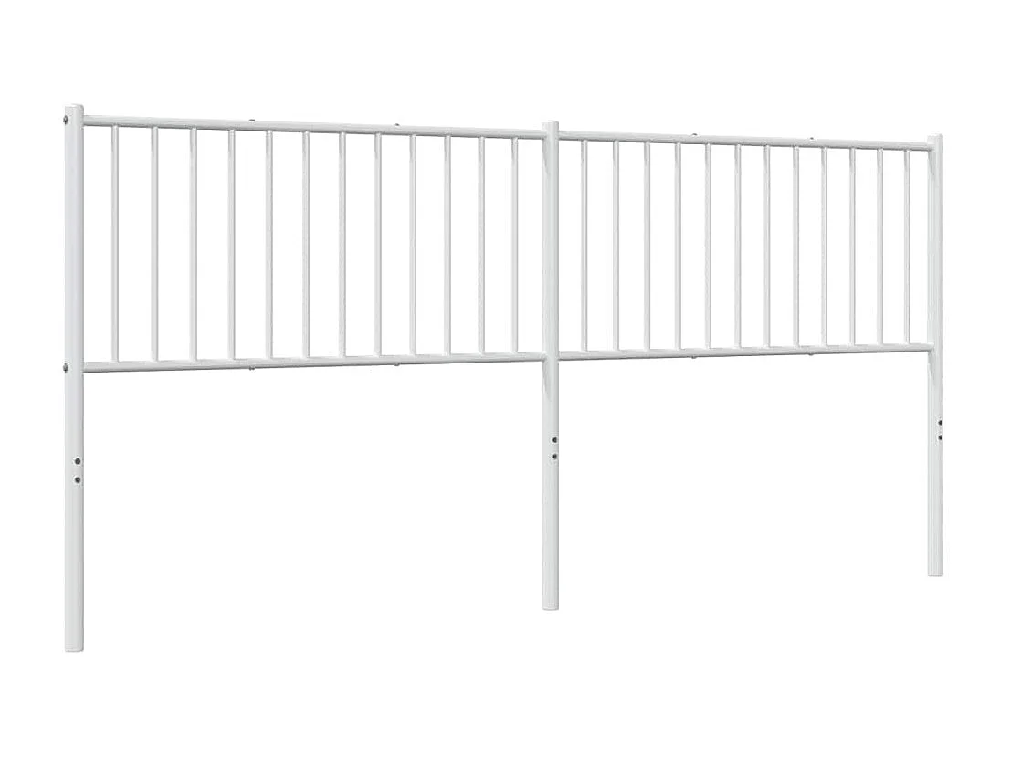 Mueble cabecero | Cabezal de cama | Cabecero de metal blanco 193 cm