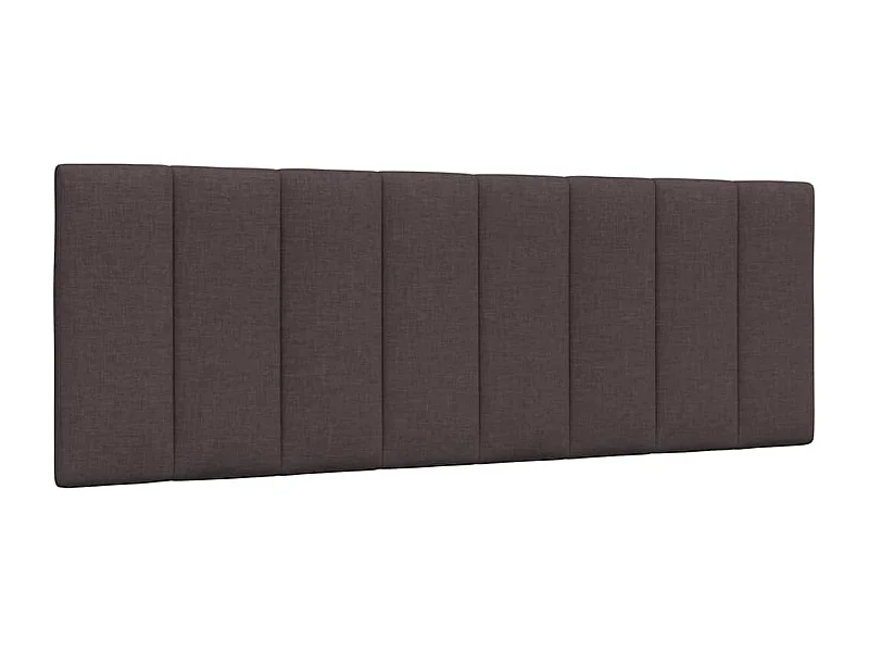 Cabecero de Cama | Cabezal de cama | Mueble de cabecero acolchado Hanko tela marrón oscuro 140 cm