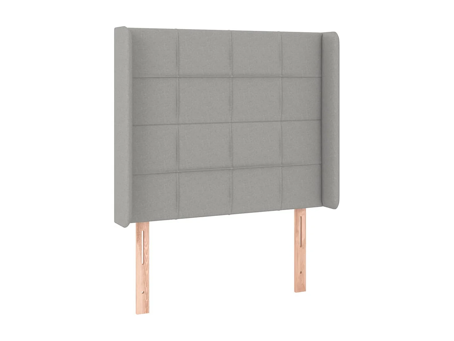 Hoofdbord | Hoofdeinde LED 93x16x118/128 cm stof lichtgrijs