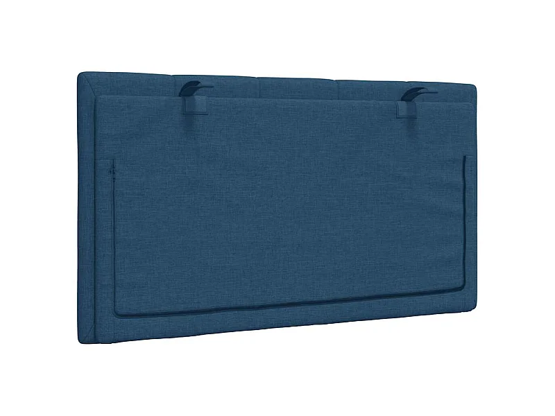 Cabecero de Cama | Cabezal de cama | Mueble de cabecero acolchado Hanko tela azul 90 cm