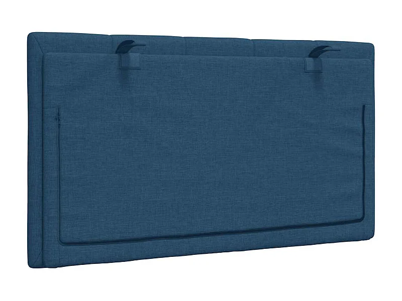 Tête de lit | Coussin de tête de lit | Tête de lit décoratif bleu 90 cm tissu