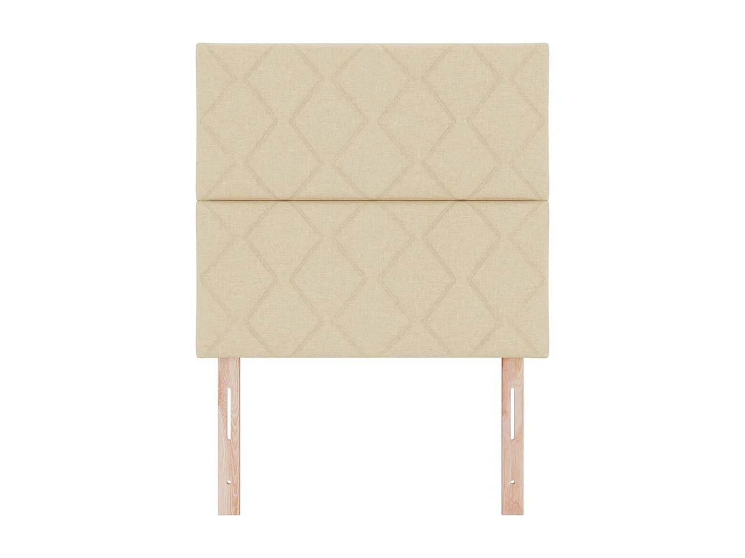 Tête de Lit | Panneau de tête pour lit Moderne en Tissu Geometric Manuel Crème 100 cm tissu
