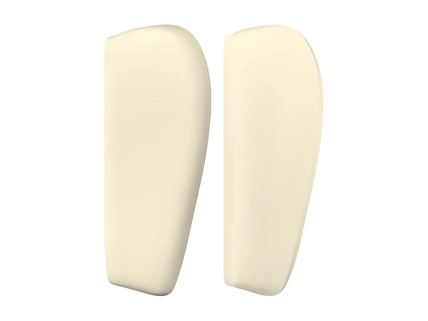 Mueble cabecero | Cabezal de cama | Cabecero de cuero sintético color crema 83x23x78/88 cm