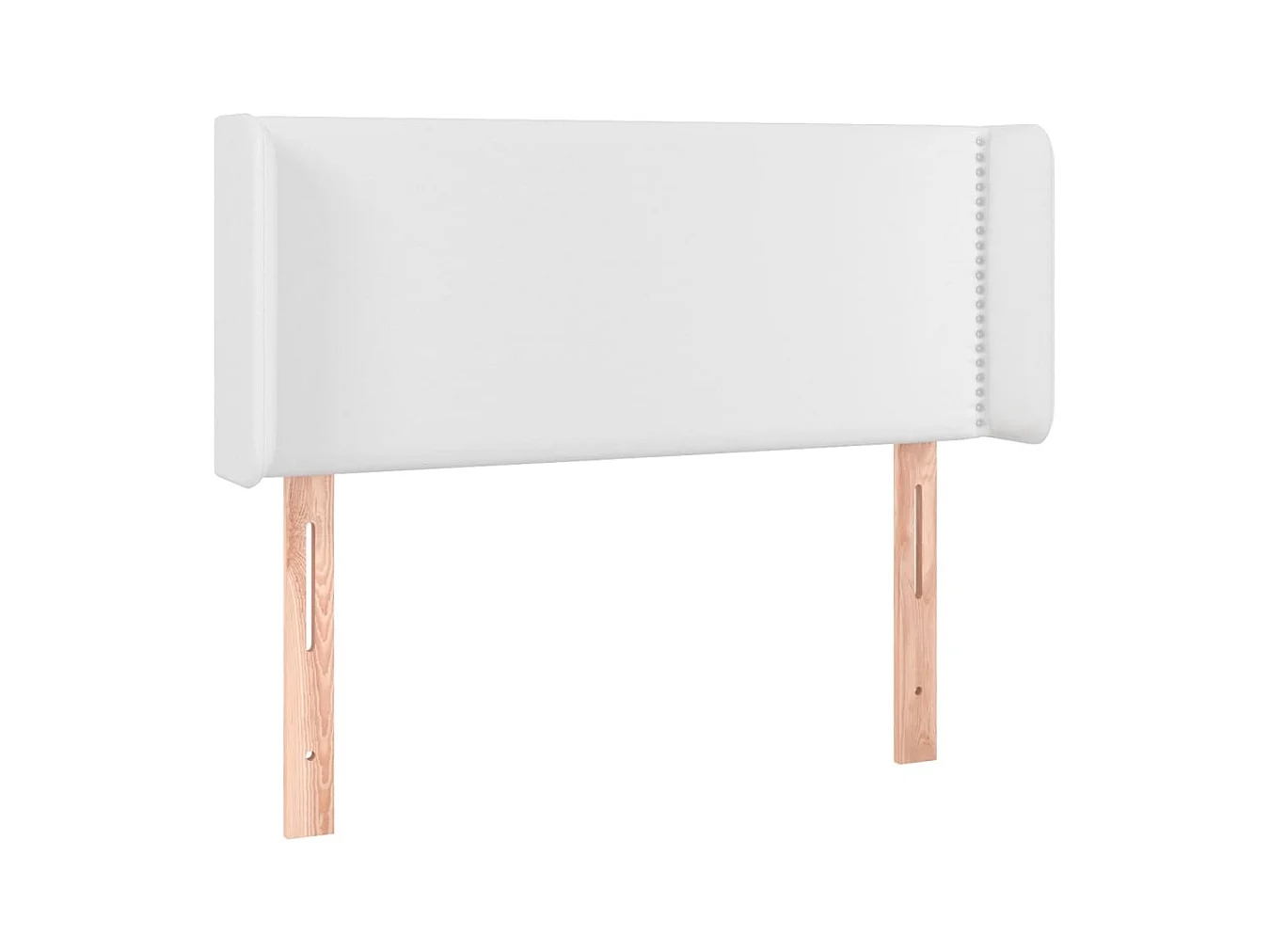 Tête de Lit | Panneau de tête pour lit Moderne à LED Blanc 83x16x78/88 cm Similicuir