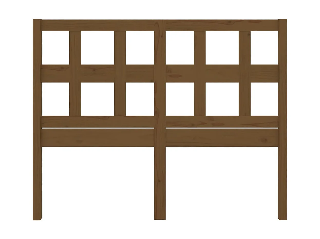 Tête de Lit | Panneau de tête pour lit Moderne Marron miel 205,5x4x100 cm Bois massif de pin