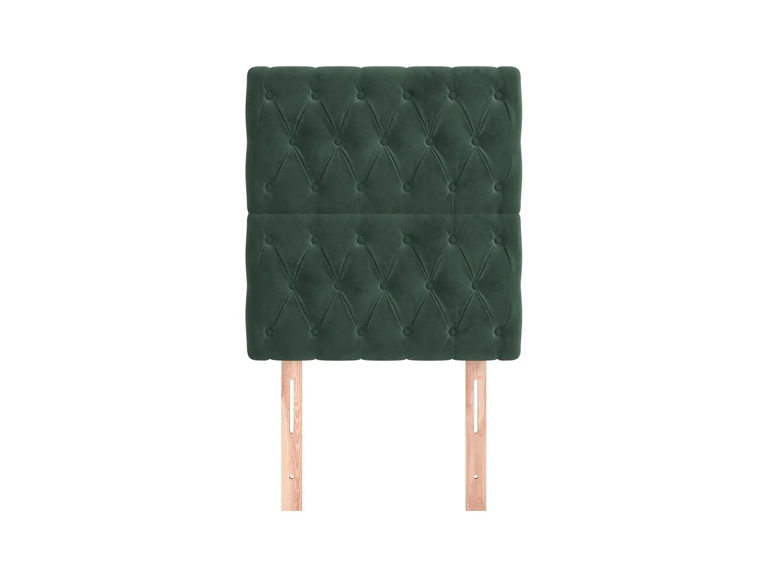 Têtes de lit | Panneaux de tête pour lit Moderne 2 pcs Vert foncé 80x7x78/88 cm Velours