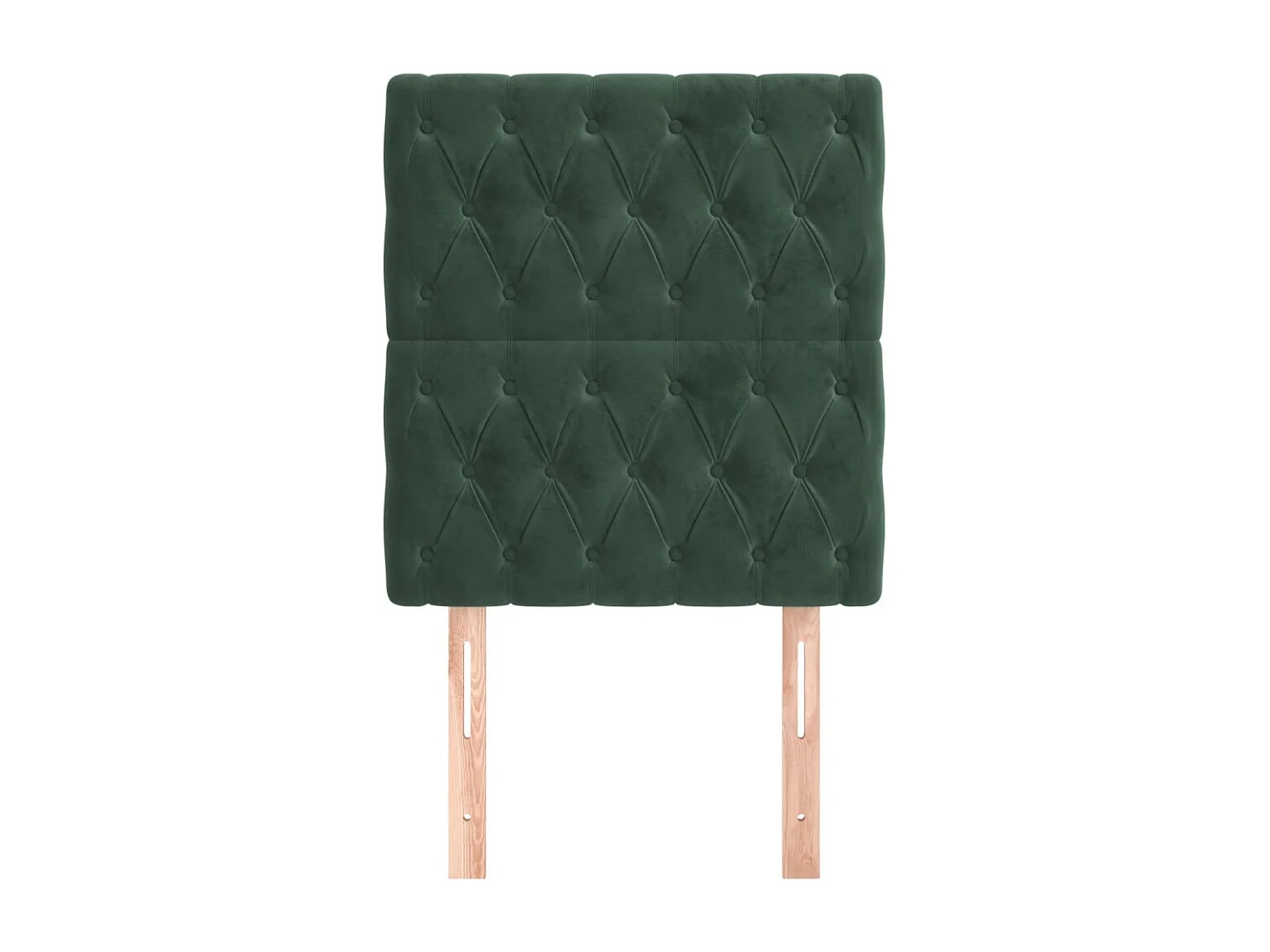 Têtes de lit | Panneaux de tête pour lit Moderne 2 pcs Vert foncé 80x7x78/88 cm Velours