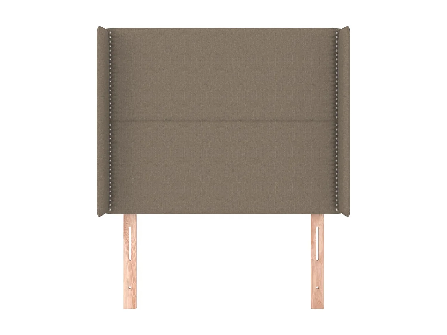 Tête de Lit | Panneau de tête pour lit Moderne avec oreilles Taupe 103x16x118/128 cm Tissu