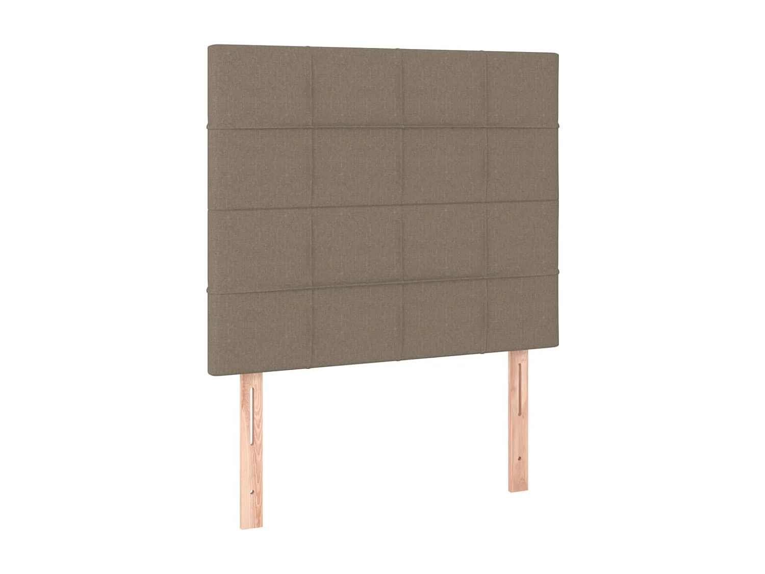 Hoofdbord | Hoofdeinde LED 100x5x118/128 cm stof taupe