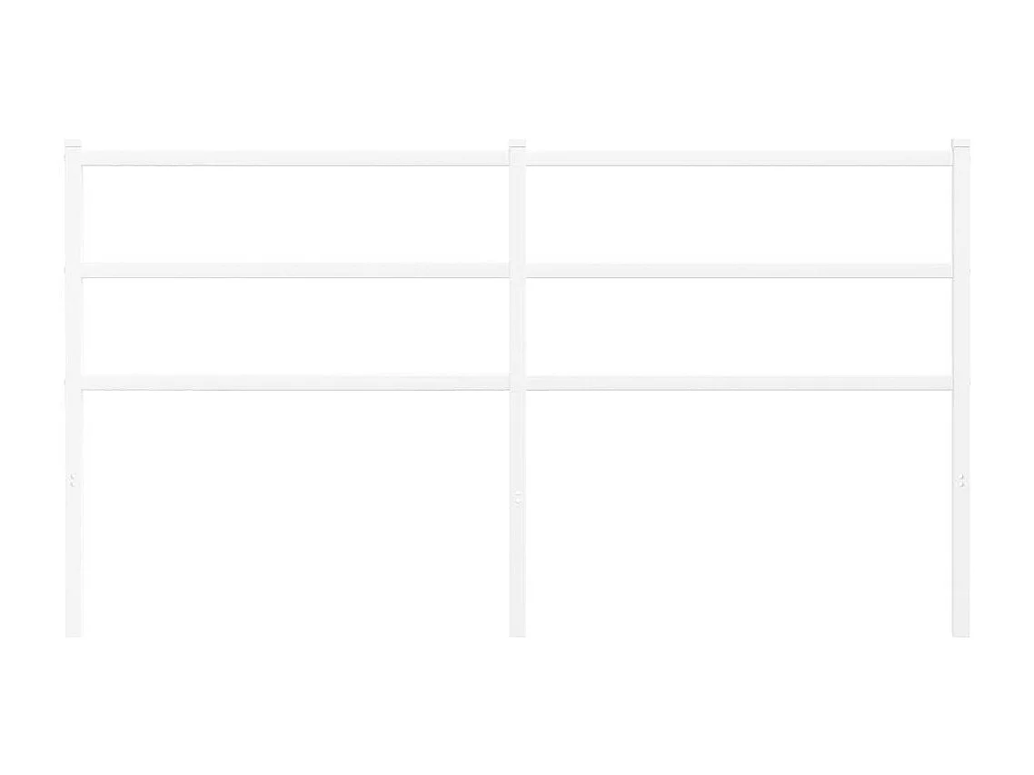 Tête de Lit | Panneau de tête pour lit Moderne métal blanc 150 cm