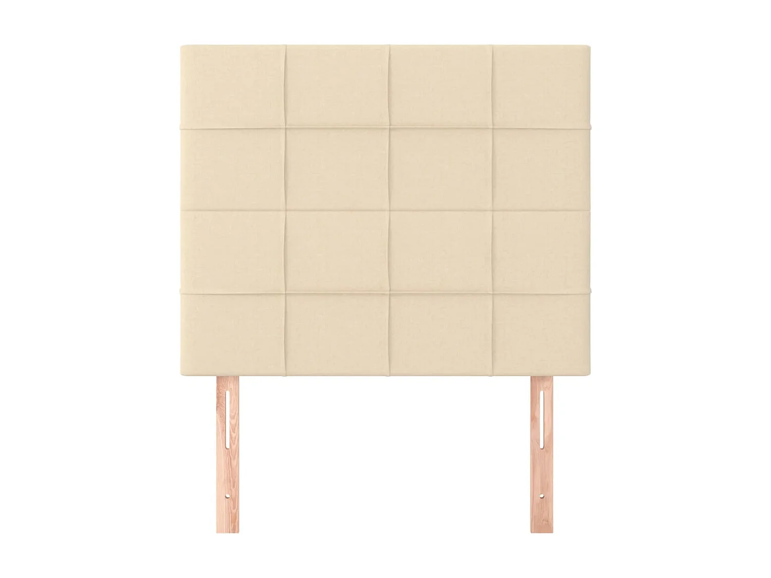 Cabeceros | Cabezal de cama | Mueble de cabecero 2 unidades de tela color crema 90x5x78/88 cm