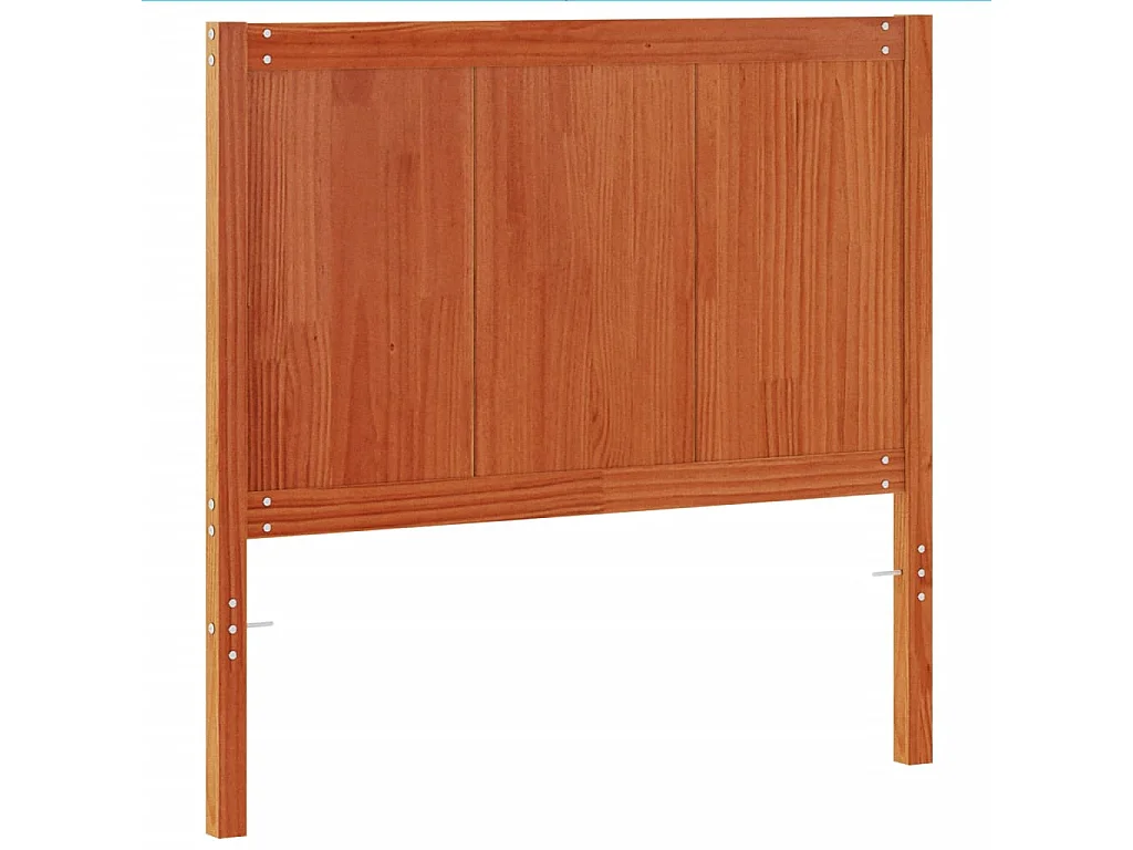 Tête de Lit | Panneau de tête pour lit Moderne cire marron 100 cm bois massif de pin