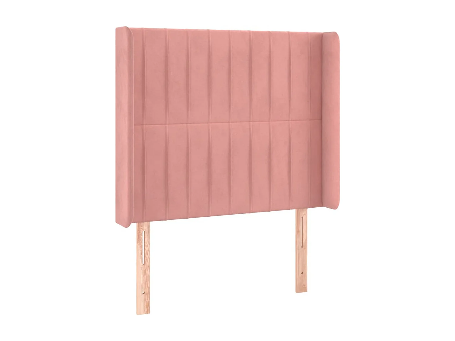 Hoofdbord | Hoofdeinde LED 83x16x118/128 cm fluweel roze