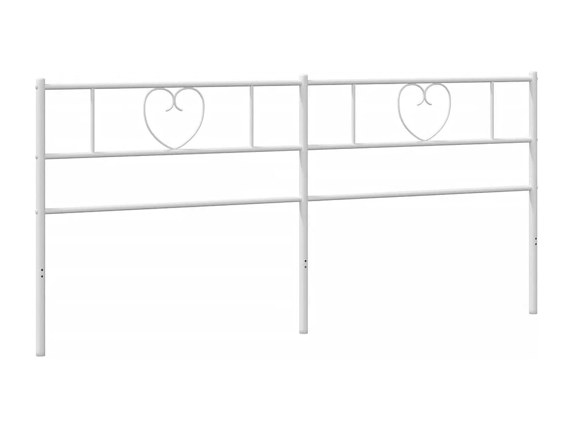 Tête de Lit | Panneau de tête pour lit Moderne métal blanc 200 cm